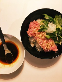 韓国母さんのユッケ風マグロ丼-レシピのメイン写真