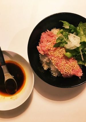 韓国母さんのユッケ風マグロ丼-レシピのメイン写真