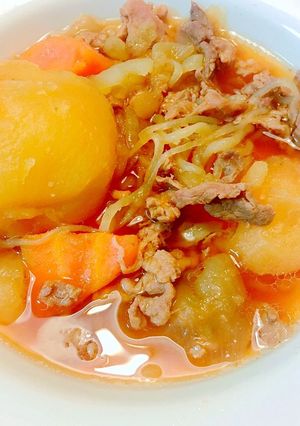 【大量！圧力鍋で作る肉じゃが】-レシピのメイン写真