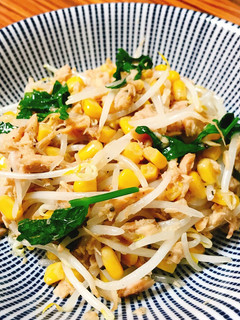ツナ缶ともやしの炒め物-レシピのメイン写真
