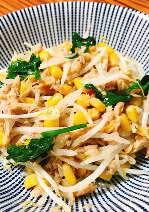 ツナ缶ともやしの炒め物-レシピのメイン写真