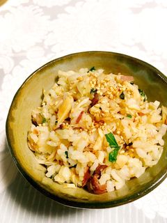 焼き魚アレンジ♡紫蘇と茗荷の混ぜご飯♪-レシピのメイン写真