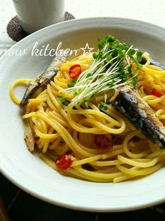 オイルサーディンの和風パスタ-レシピのメイン写真