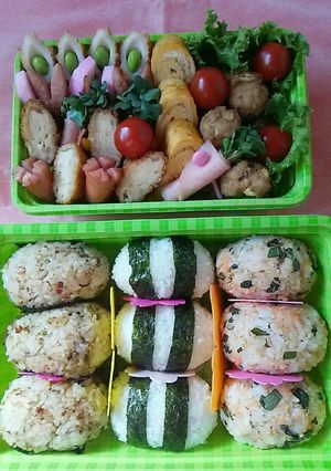旦那様との夜釣り弁当♪-レシピのメイン写真