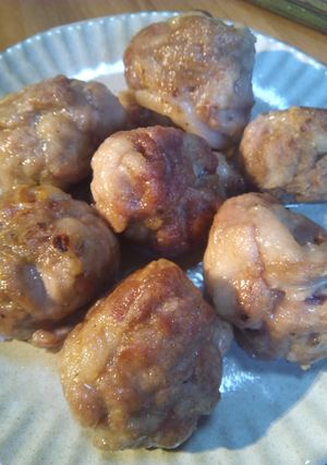 超簡単♥手で丸めるだけ！豚こま肉団子-レシピのメイン写真