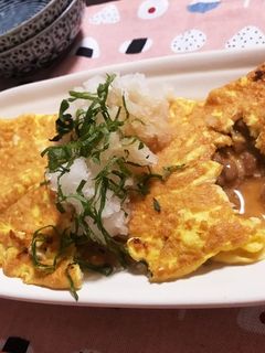 ♪マヨdeふわふわ納豆オムレツ♪-レシピのメイン写真