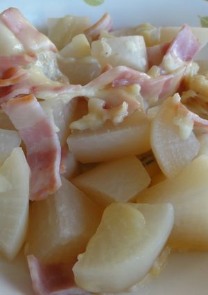 ベーコンとでーこんをソメコンで煮~こんだ-レシピのメイン写真