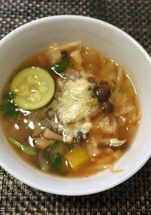 カルディーのパクチー簡単ケチャップスープ-レシピのメイン写真