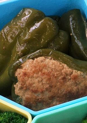 冷めても美味しい！ピーマンの肉詰め煮-レシピのメイン写真