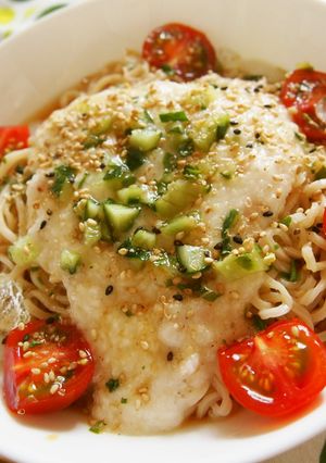 とろろ冷やしごまラー麺♪-レシピのメイン写真