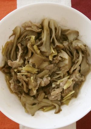 豚肉と舞茸のマヨ味噌煮-レシピのメイン写真