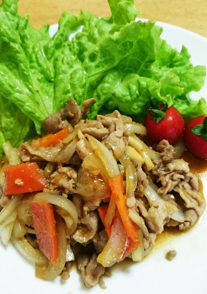 忙しい日は、簡単豚のしょうが焼き♪-レシピのメイン写真