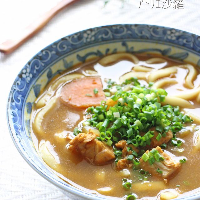 Udon al curry rápido con curry sobrante