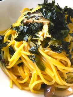きのことワカメの和風パスタ-レシピのメイン写真