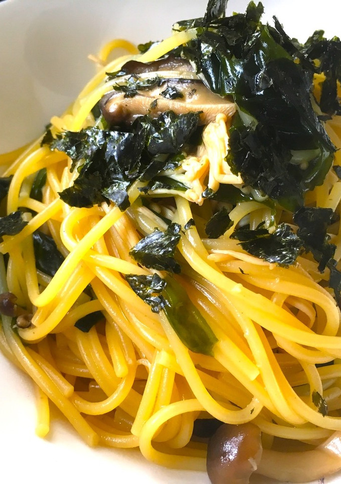 きのことワカメの和風パスタ-レシピのメイン写真