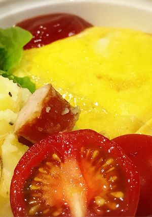オムライスお弁当♡炊飯器で簡単♪詰め方♡-レシピのメイン写真