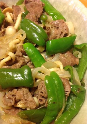 牛肉と野菜の醤油炒め-レシピのメイン写真
