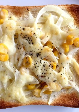 新たまねぎ コーン オリーブ油 トースト-レシピのメイン写真