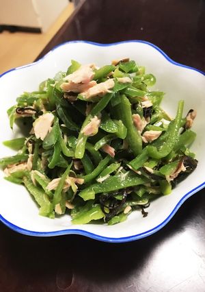 ピーマン大量消費!ツナコブあえ-レシピのメイン写真