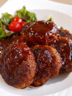 卵不使用*ふっくらハンバーグ-レシピのメイン写真