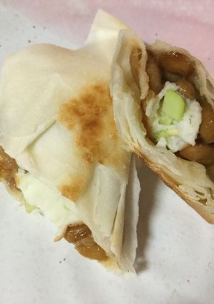 納豆と魚河岸あげ（枝豆）の揚げない春巻-レシピのメイン写真
