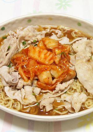 豚肉とキムチの冷みそラーメン-レシピのメイン写真