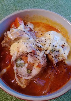 アスパラチキンロールのトマト煮込み♪-レシピのメイン写真