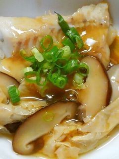 朝食にも!簡単♪タラと椎茸の湯葉 餡掛け-レシピのメイン写真