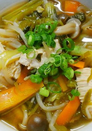 鶏むね肉と小松菜ピーマンのオイスター煮✿-レシピのメイン写真