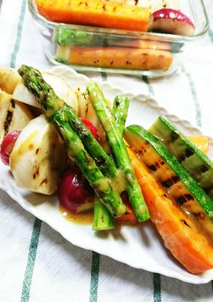 作り置き◎野菜グリルのゴマ味噌ドレ-レシピのメイン写真