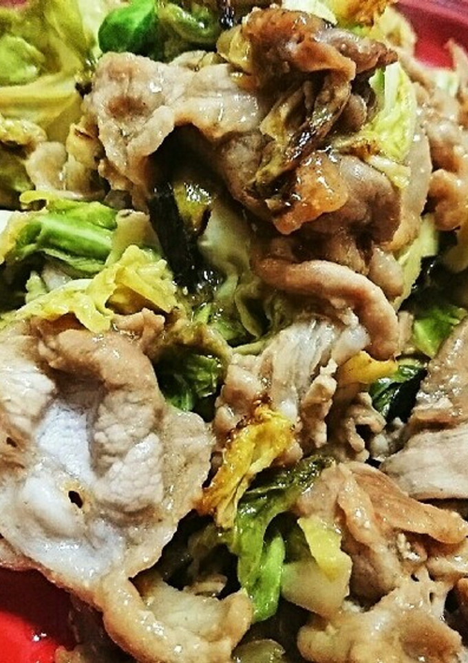 豚こま肉とキャベツのピリ辛みそ炒め-レシピのメイン写真
