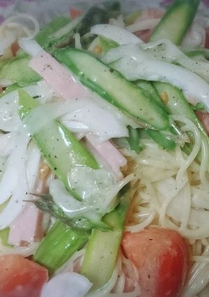 アスパラ入り☆サラスパサラダ☆-レシピのメイン写真