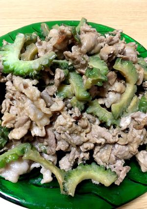 ゴーヤと豚肉炒め-レシピのメイン写真