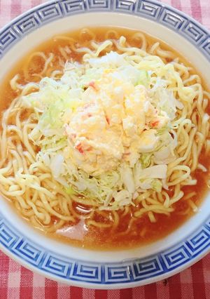 キャベツとかにマヨ卵の冷やしラーメン-レシピのメイン写真