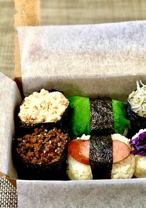 簡単！急いでおにぎり弁当-レシピのメイン写真