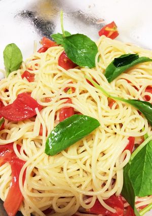 簡単！夏にぴったりトマトの冷製パスタ-レシピのメイン写真