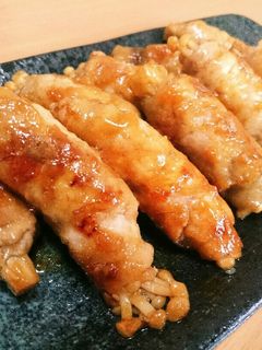 お酢でさっぱり☆豚肉のエノキ巻き-レシピのメイン写真