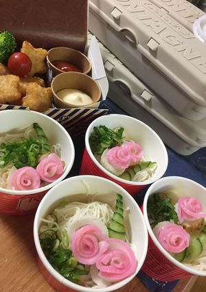 お弁当 カップそうめん!!!-レシピのメイン写真