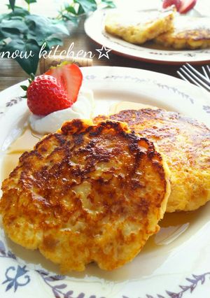 余ったパン粉で作れる☆ふんわりパンケーキ-レシピのメイン写真