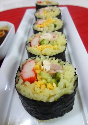 冷やし中華巻き寿司風-レシピのメイン写真