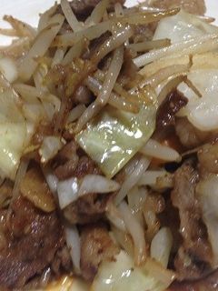 【減塩】エバラ黄金の味 中辛 で野菜炒め-レシピのメイン写真