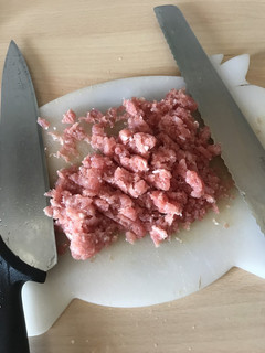 FPのない人用パン切り包丁でひき肉-レシピのメイン写真