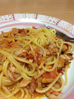 フレッシュトマトとツナアンチョビパスタ♪-レシピのメイン写真
