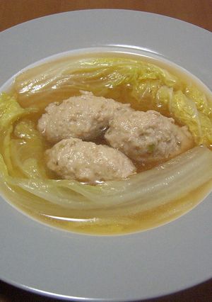 白菜と鶏だんごのス～プ-レシピのメイン写真