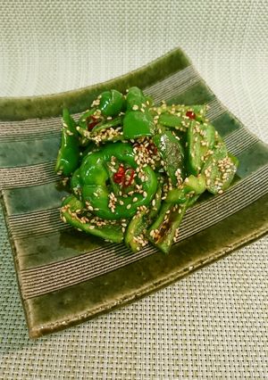 ピーマンの胡麻炒り-レシピのメイン写真