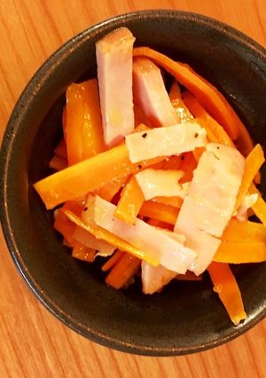 にんじんとハムのコンソメ炒め♬-レシピのメイン写真