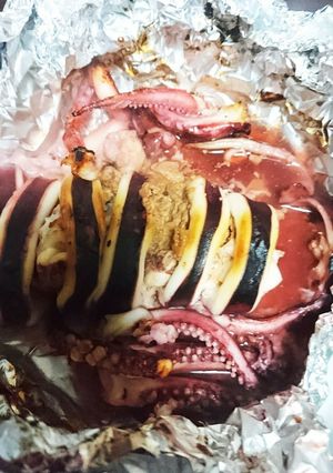イカ丸ごと簡単ホイル焼き-レシピのメイン写真