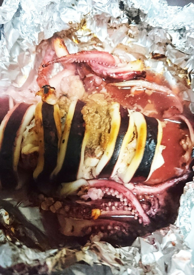 イカ丸ごと簡単ホイル焼き-レシピのメイン写真
