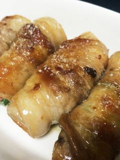 お弁当にも!肉巻き野菜の照り煮-レシピのメイン写真