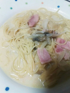 豆乳スープスパゲティ-レシピのメイン写真